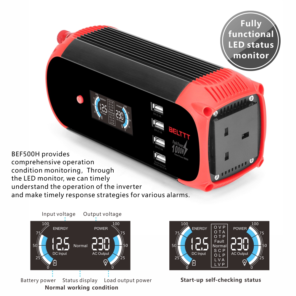 BELTTT 500W car inverter