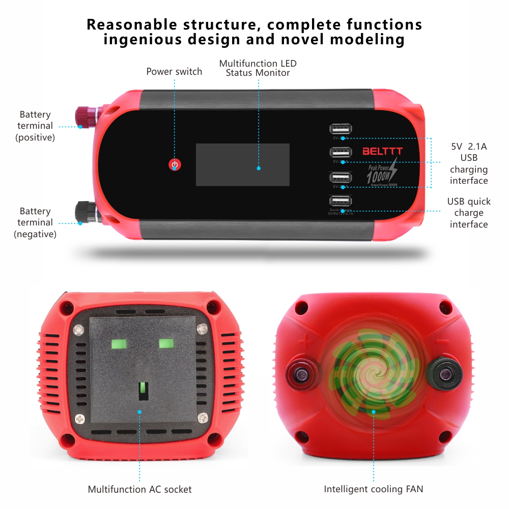 BELTTT 500W car inverter