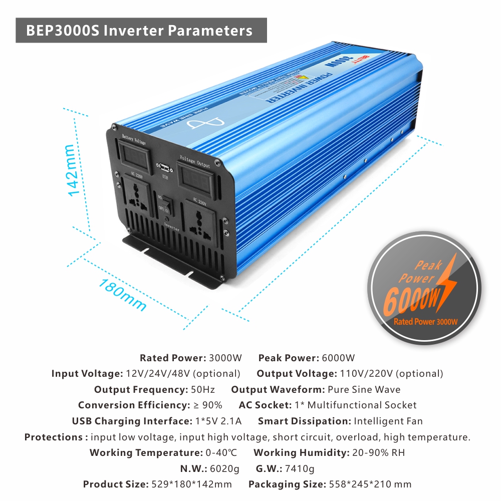 BELTTT 3000W pure sine wave inverter