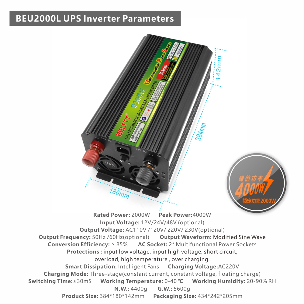 BELTTT 2000W ups inverter