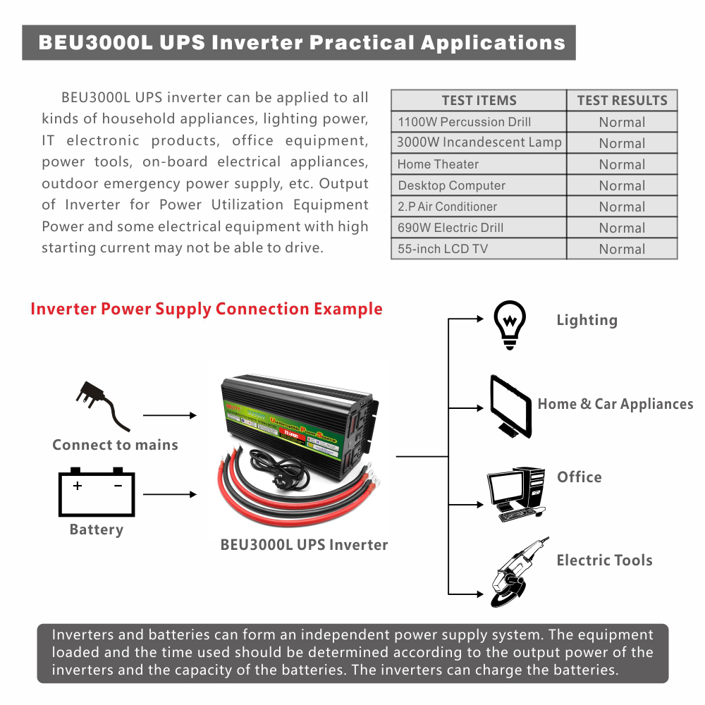 BELTTT 3000W ups inverter