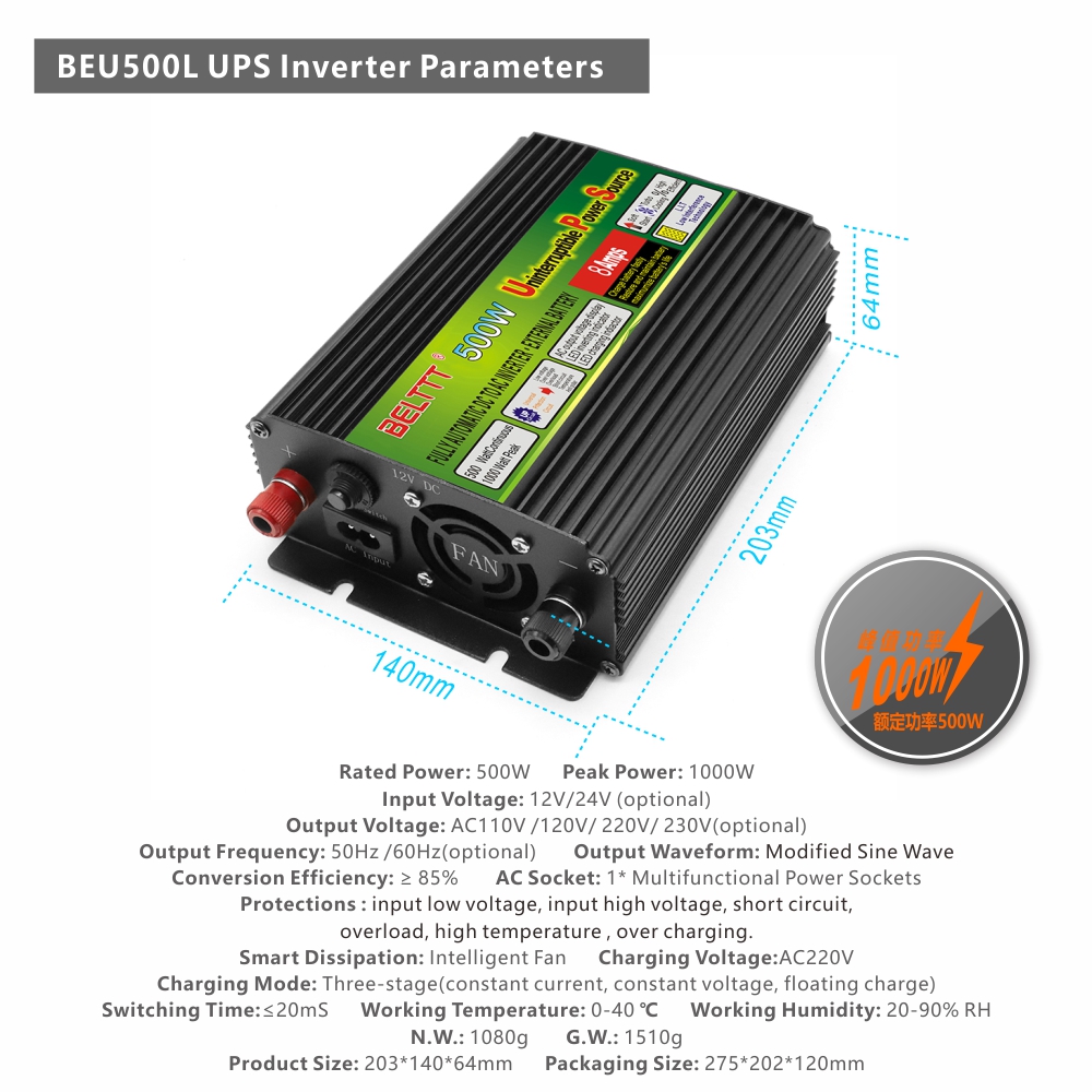 BELTTT 500W ups inverter