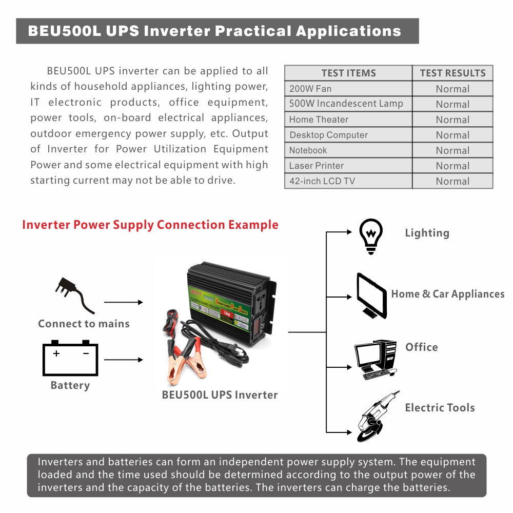 BELTTT 500W ups inverter